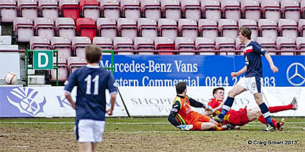 Kevin Buchan scores v Dunfermline Kevin Buchan scores v Dunfermline