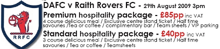 Raith Rovers Match Hospitality Raith Rovers Match Hospitality