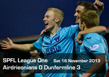 Airdrieonians 0 Dunfermline 3 Airdrieonians 0 Dunfermline 3