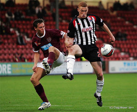 Ryan Thomson v Hearts Ryan Thomson v Hearts