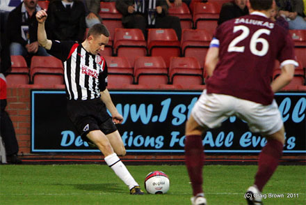 Paul Burns v Hearts Paul Burns v Hearts