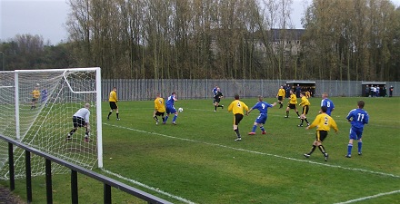 Williamson about to turn and score Williamson about to turn and score