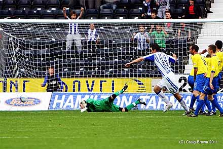 Kilmarnock's Kroca scores the winner Kilmarnock's Kroca scores the winner
