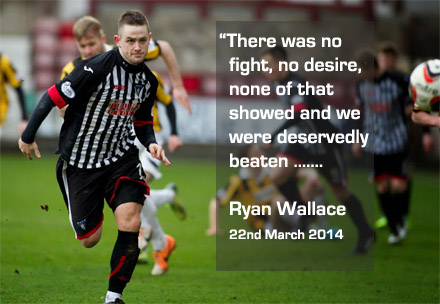 There was no fight, no desire, none of that showed and we were deservedly beaten There was no fight, no desire, none of that showed and we were deservedly beaten