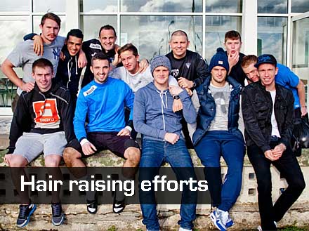 HAIR RAISING EFFORTS HAIR RAISING EFFORTS