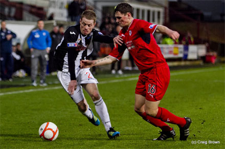 Andy Geggan v Raith Rovers Andy Geggan v Raith Rovers