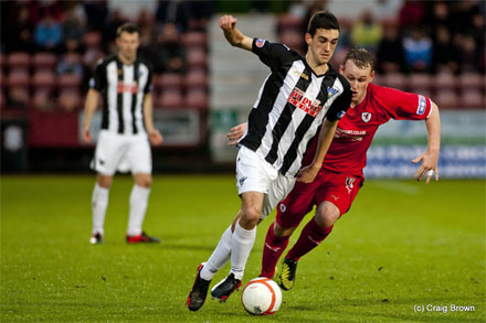 Shaun Byrne v Raith Rovers Shaun Byrne v Raith Rovers