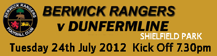 BERWICK RANGERS v DUNFERMLINE BERWICK RANGERS v DUNFERMLINE