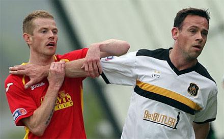 Andy Geggan v Dumbarton Andy Geggan v Dumbarton