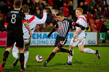 Josh Falkingham v Airdrieonians Josh Falkingham v Airdrieonians