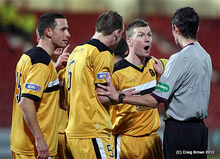 Joe Cardle earns penalty and keeper is red carded Joe Cardle earns penalty and keeper is red carded