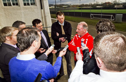 GERRY McCABE SPEAKS TO MEDIA GERRY McCABE SPEAKS TO MEDIA