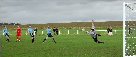 Steven Leslie fires in number two Steven Leslie fires in number two