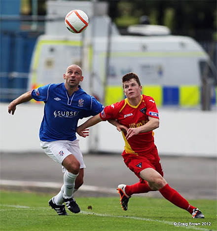 Alex Whittle in Cowdenbeath v Dunfermline match Alex Whittle in Cowdenbeath v Dunfermline match