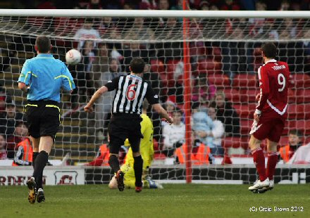 Aberdeens goal Aberdeens goal