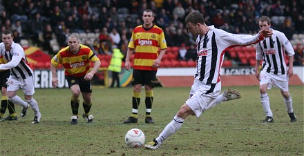 Rory Loy penalty v Thistle 14/02/09 Rory Loy penalty v Thistle 14/02/09