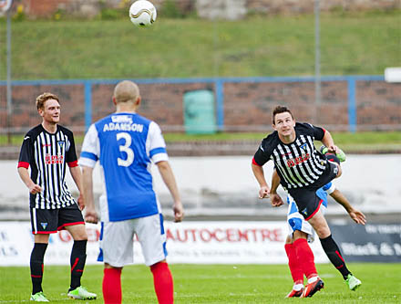 Callum Morris heads in Callum Morris heads in