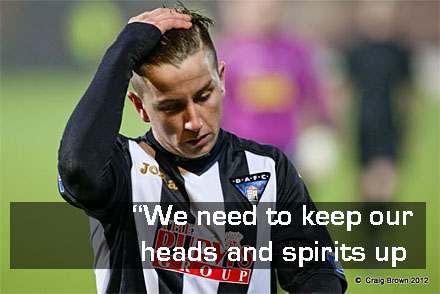 Josh Falkingham keeps his head up Josh Falkingham keeps his head up