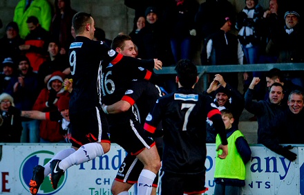 Stephen Husband celebrates