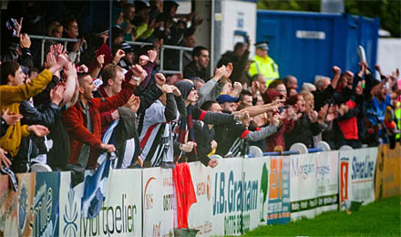 fans at Stranraer fans at Stranraer