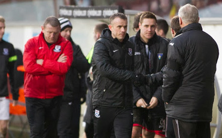 Dug out v Ayr United Dug out v Ayr United