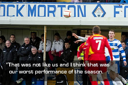 Worst performance of the season