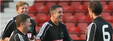 Owen Coyle at East End Park Owen Coyle at East End Park